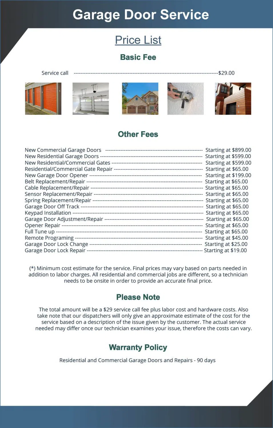 Golden Garage Door Service Redford Charter Twp, MI 248-434-3384